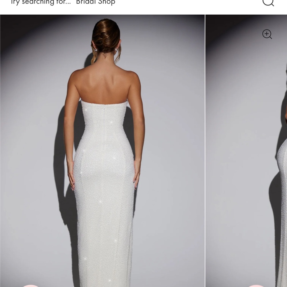Oh Polly Strapless Beaded Evening Gown - Picture 8 of 8